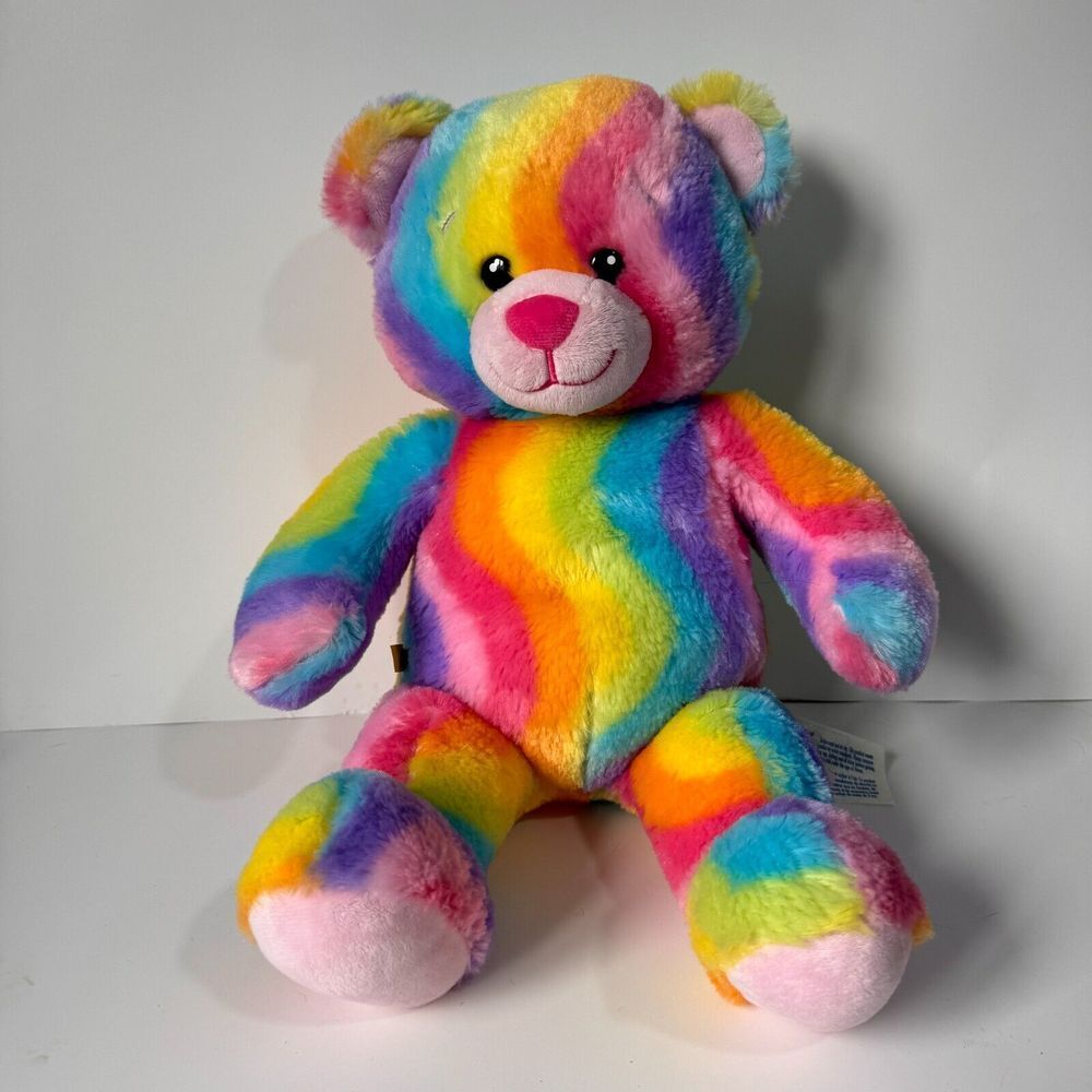 16" Build A Bear Enchanted Spring Garden Rainbow‎ Hugs Plush Toy BAB